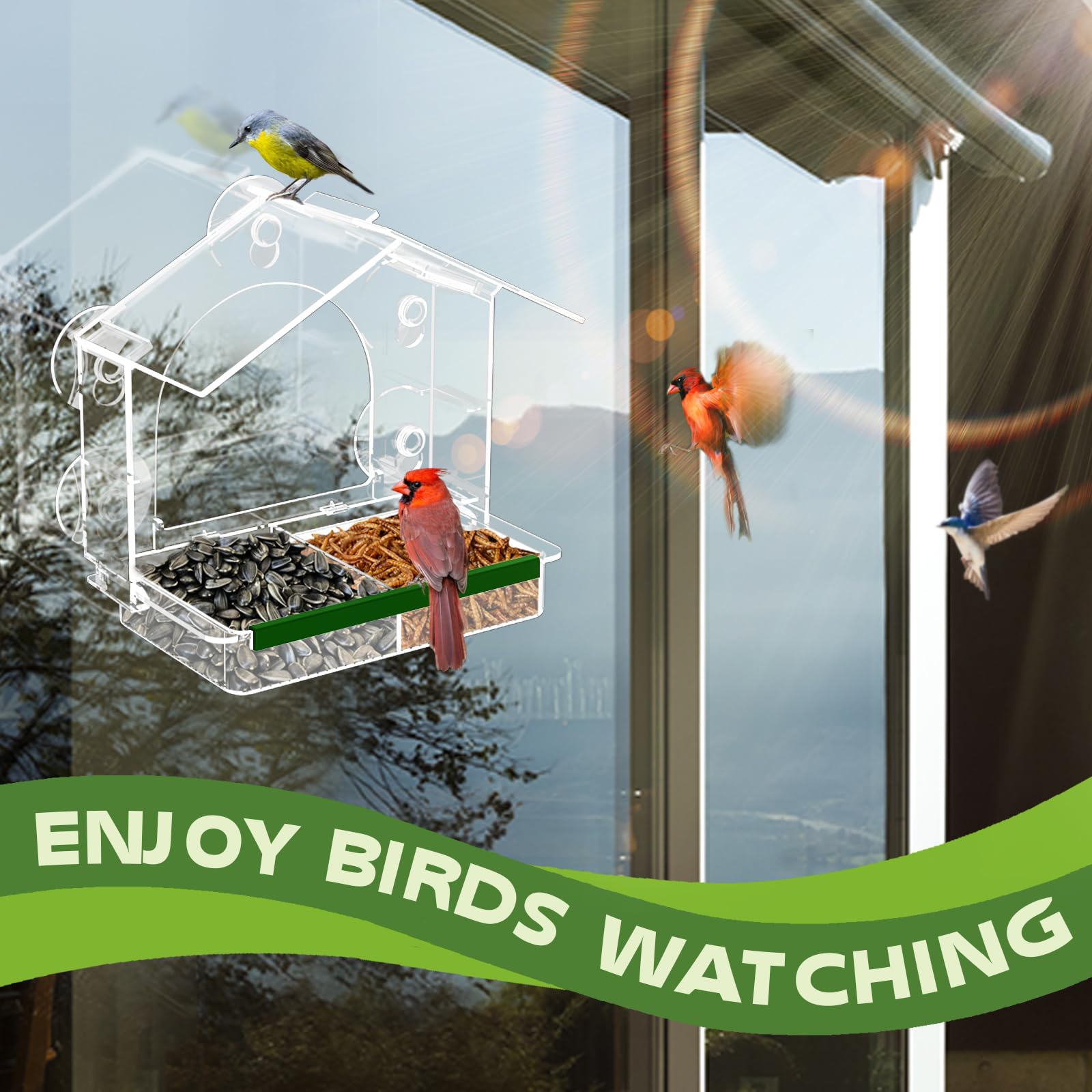 GelinRedcap sturdy design supports multiple birds at once without drooping.