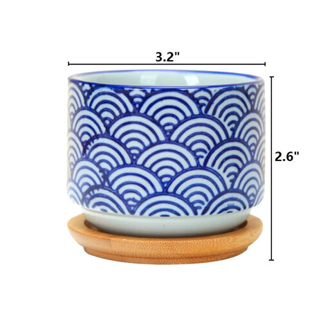 GeLive sleek-glazed ceramic planter; elegant finish suits any room.