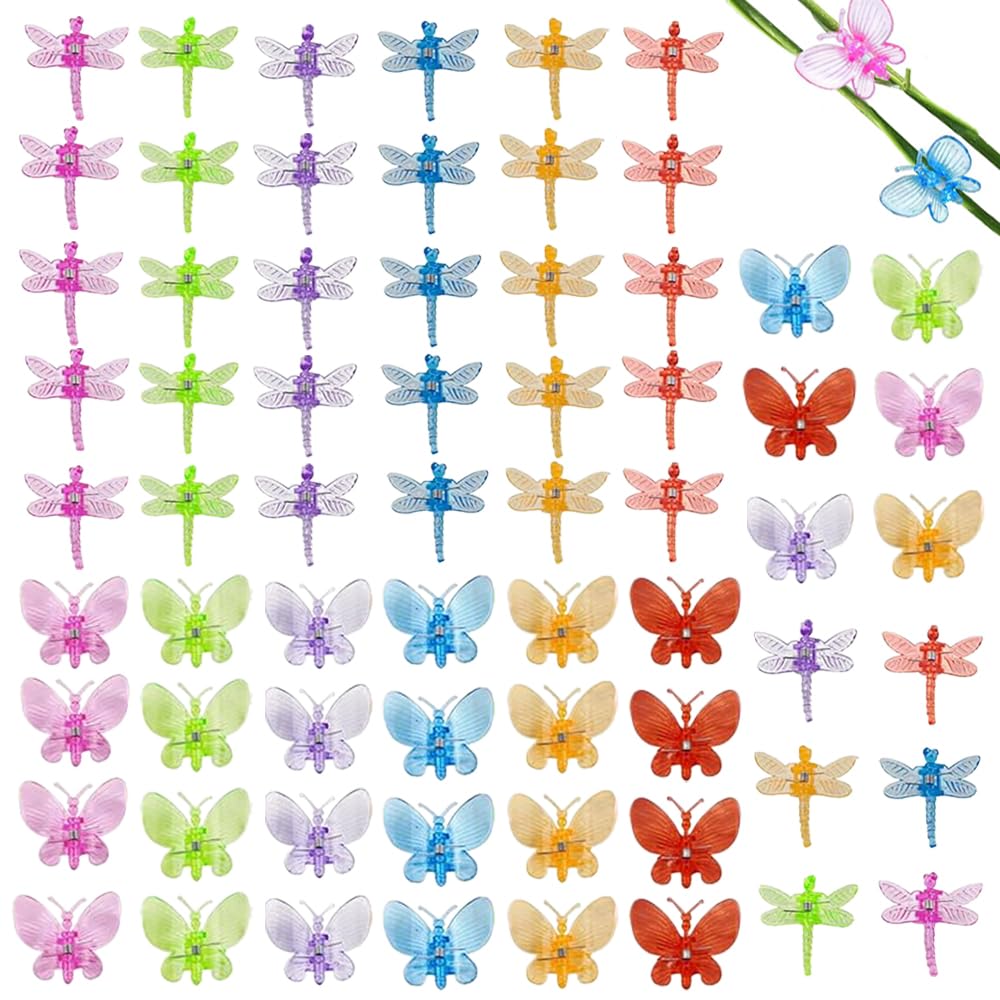 GELXGRIT butterfly clip closeup secures orchid stems gently