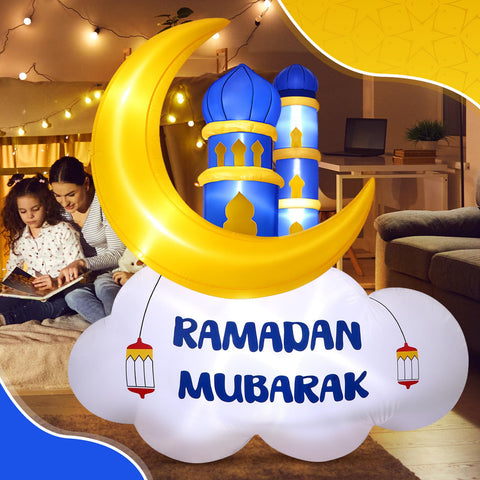 Gemscream mosque design with LED lights creates a festive Ramadan atmosphere