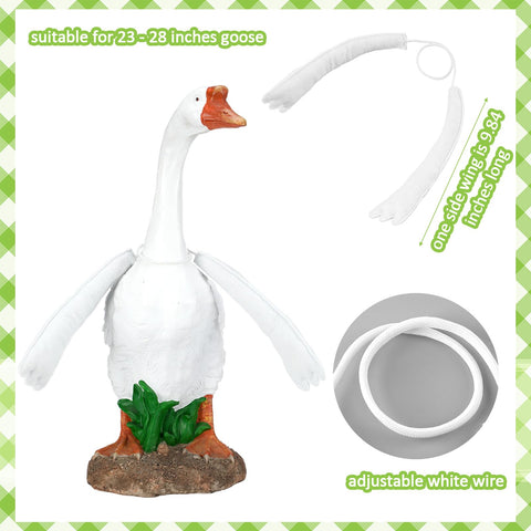 Gemscream poseable goose wings showcase durable materials for outdoor displays.