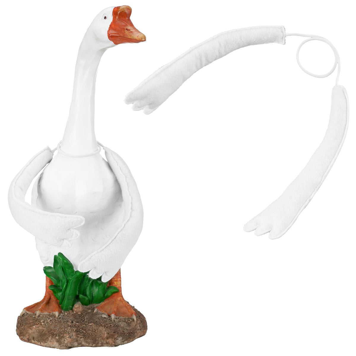 Gemscream poseable goose wings fit 23-28 inch porch geese for year-round charm.