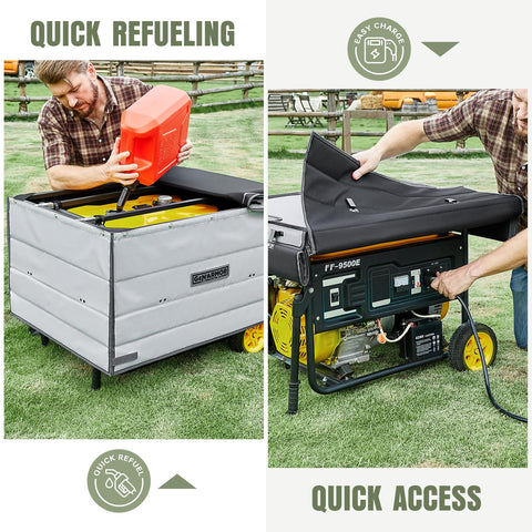 GenArmor power panel access enables easy adjustments while running.