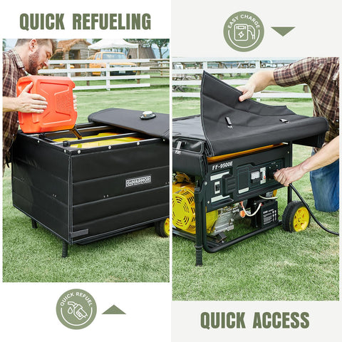 GenArmor quick-access design allowing fast refuel and panel access