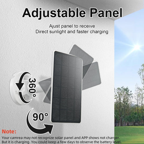 GENDOING 7.5 by 6.4 inch panel provides steady daytime charging.