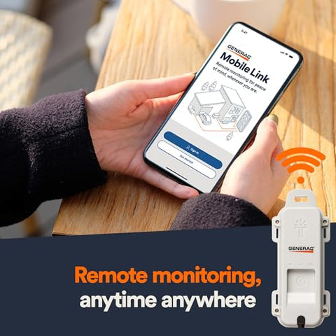 Generac Mobile Link integration enables remote tank monitoring from your phone.