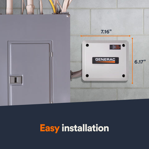 Generac Load Manager compact module design fits standard installations.