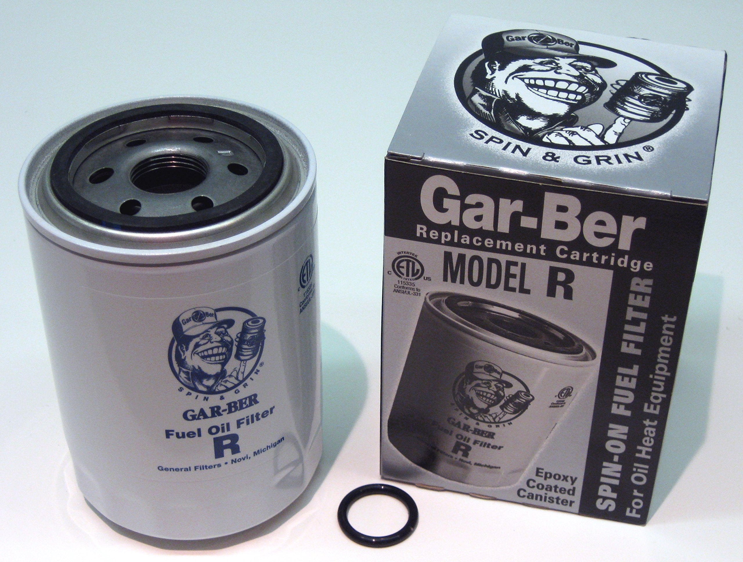 General Filters oil 2605-R epoxy-coated can box front shows durable construction for demanding filters.