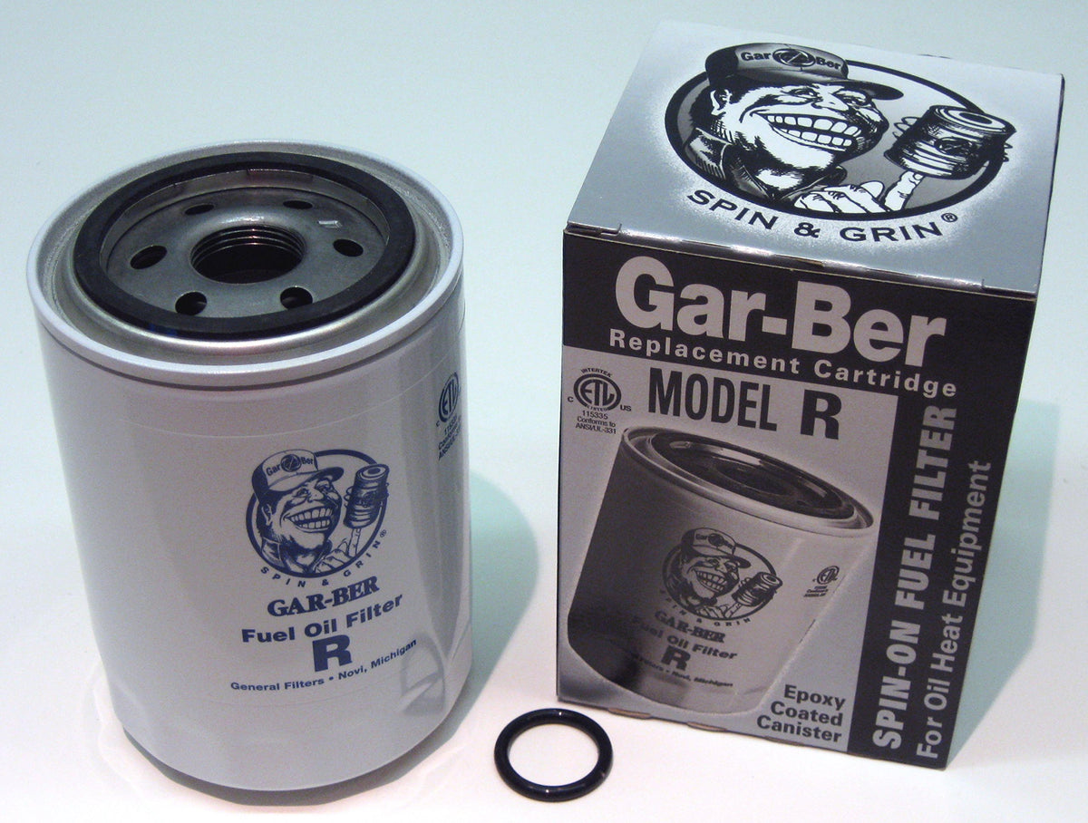 General Filters oil 2605-R epoxy-coated can box front shows durable construction for demanding filters.