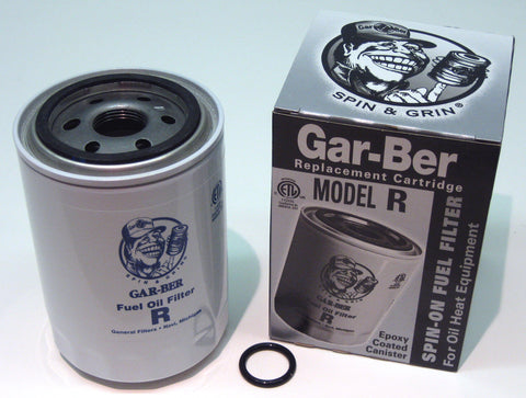 General Filters oil 2605-R epoxy-coated can box front shows durable construction for demanding filters.