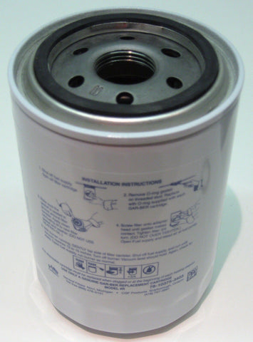 General Filters oil 2605-R epoxy-coated can box side highlights rugged seals for long service life.