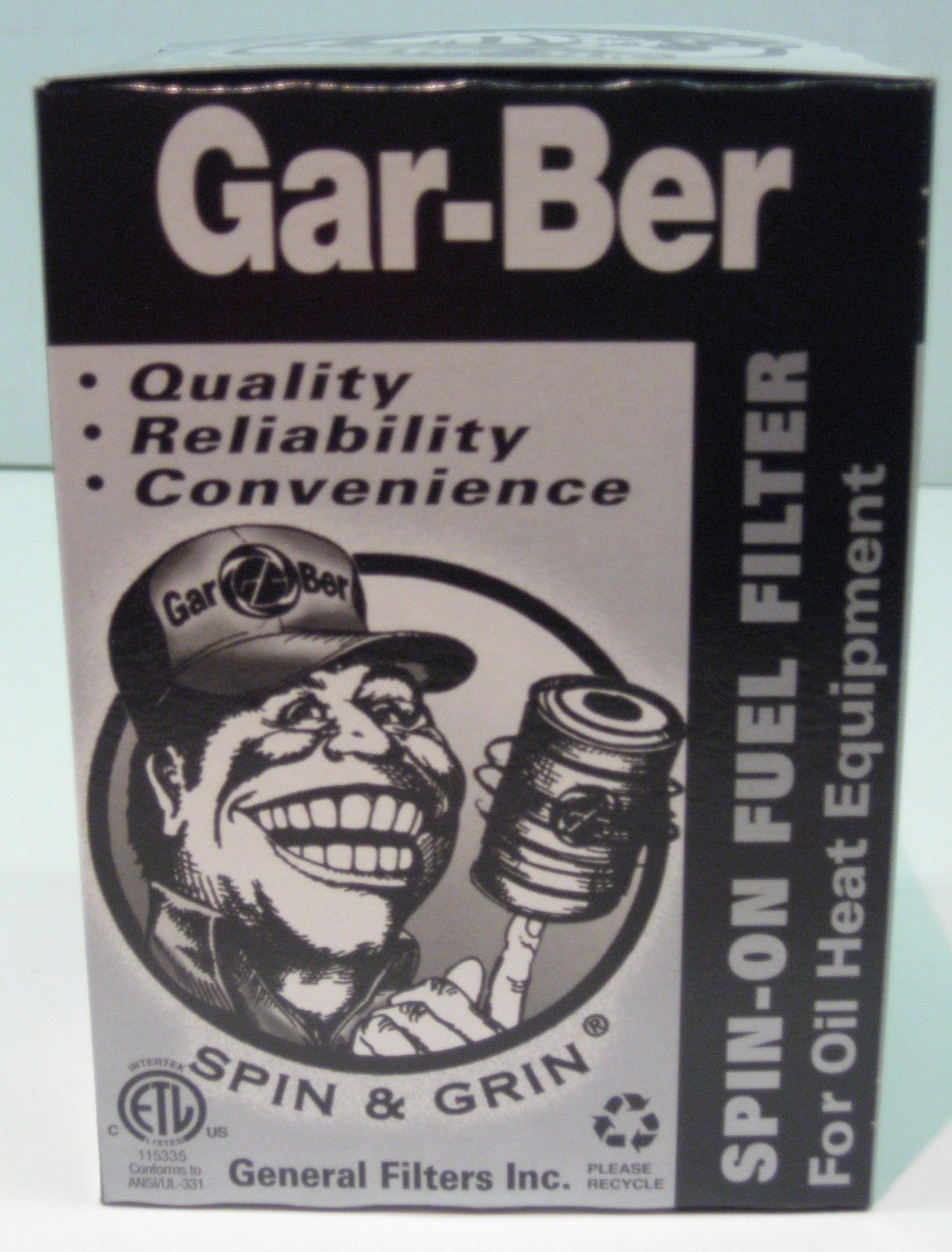 General Filters oil 2605-R epoxy-coated can installed demonstrates easy replacement.
