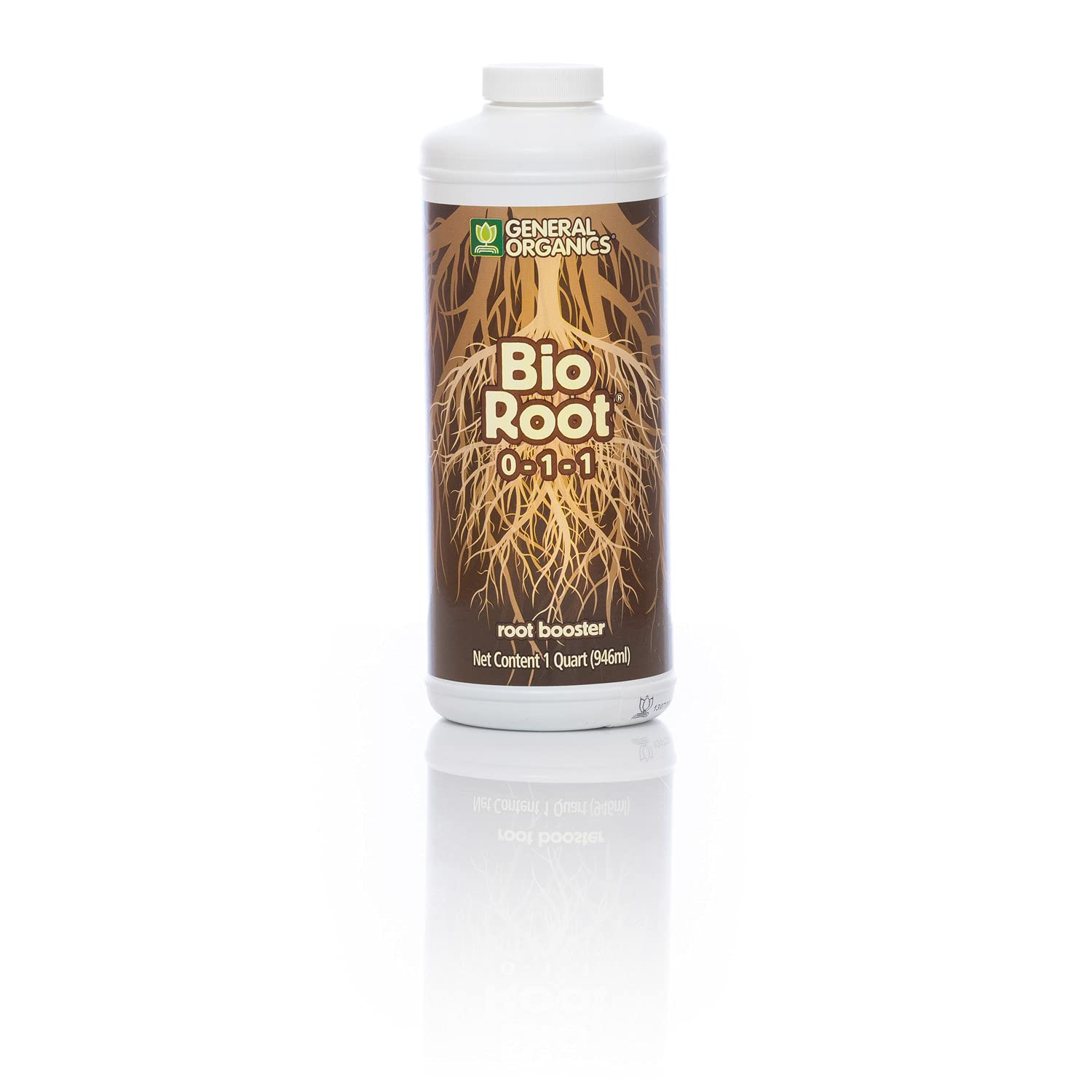 General Hydroponics BioRoot bottle, promoting strong root growth for healthy plants
