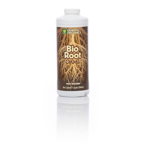 General Hydroponics BioRoot bottle, promoting strong root growth for healthy plants