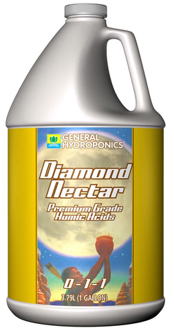 General Hydroponics Diamond Nectar bottle pour promotes faster nutrient uptake for healthier plants.