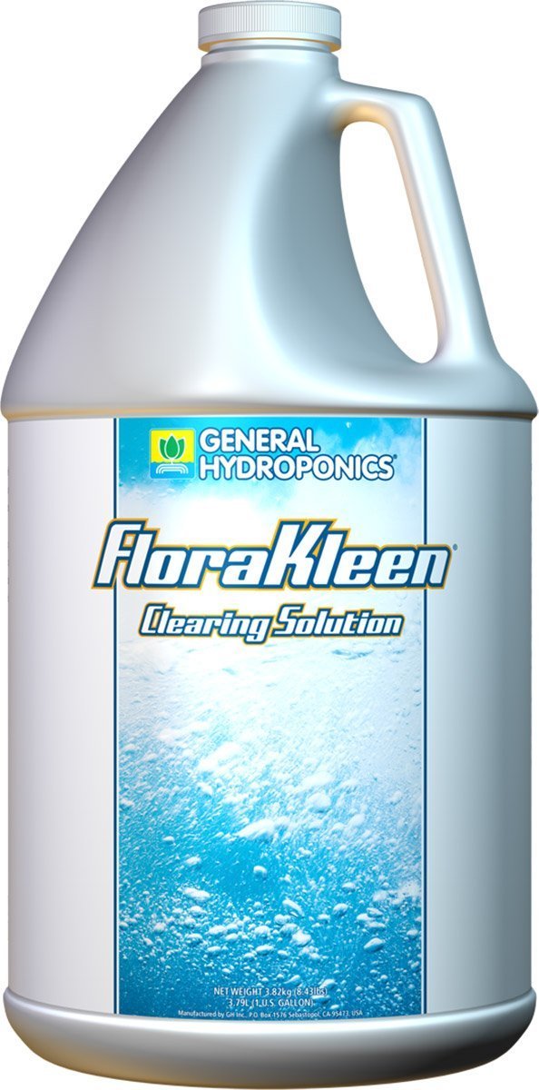 General Hydroponics FloraKleen bottle for flushing salts to support healthier harvests