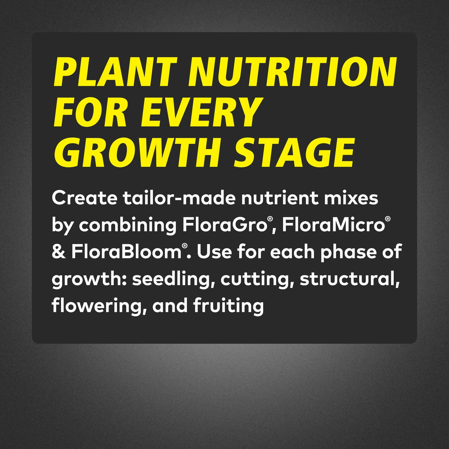 General Hydroponics Flora Series unboxing image of the three part system.