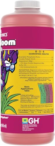 General Hydroponics FloraBloom 0-5-4 being mixed for tailored nutrition