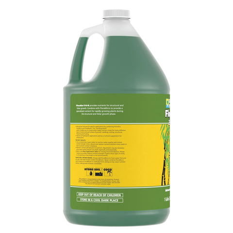 General Hydroponics FloraGro in use with plant roots flourishing.