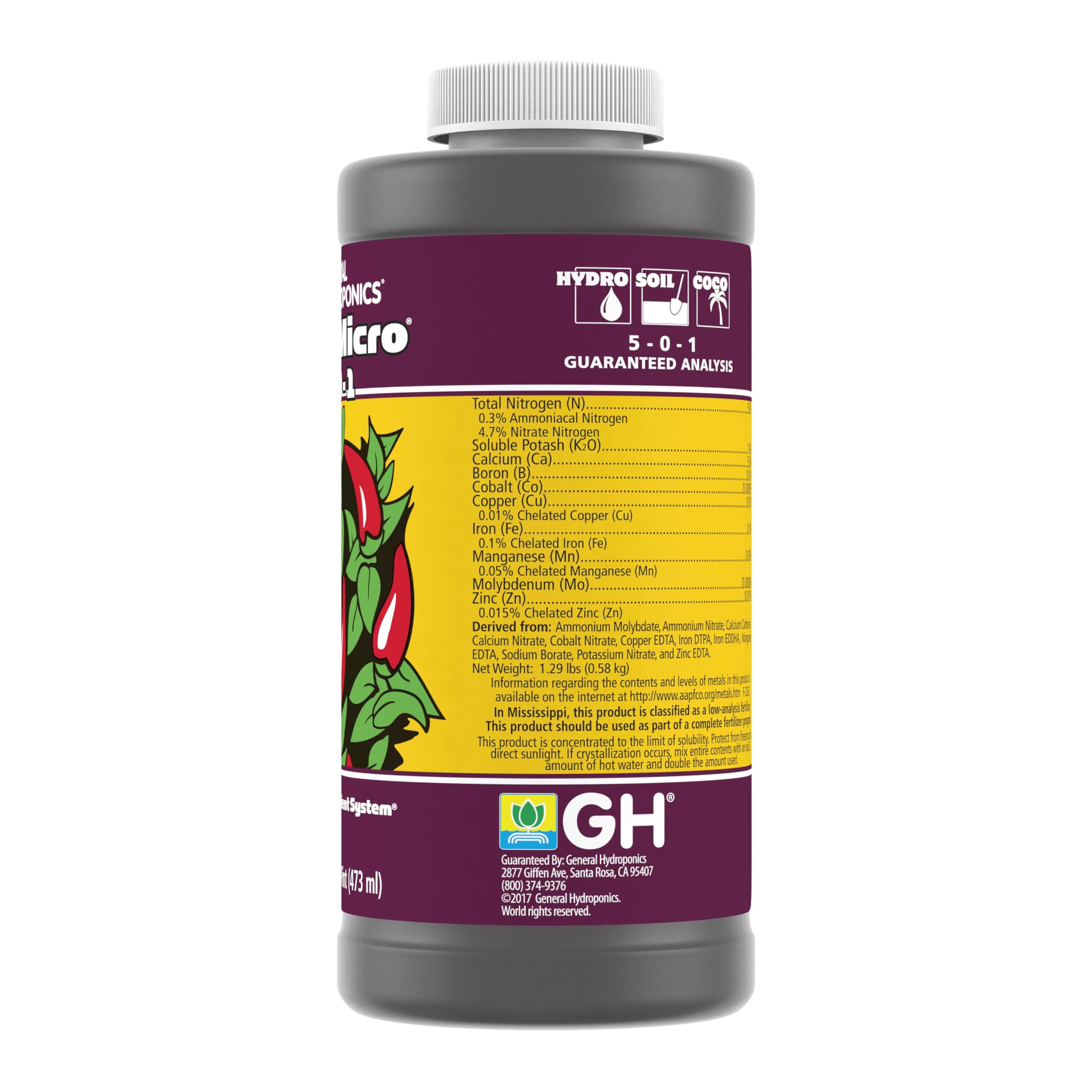 Plants receiving FloraMicro nourishment during growth phase in hydroponics