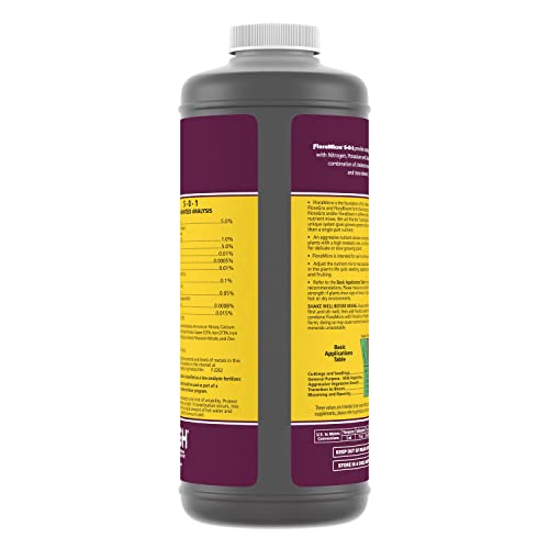 FloraMicro nutrient mix close-up showing the feeding solution for plants.
