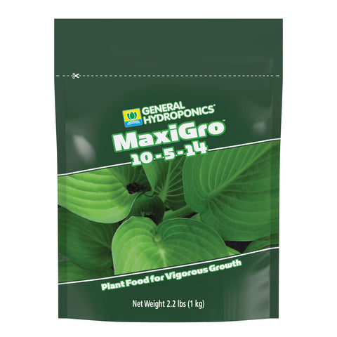 General Hydroponics MaxiGro bottle ready to boost vigorous vegetative growth.