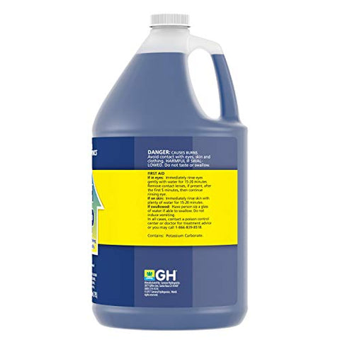 General Hydroponics pH Up 1-gallon packaging suited for ongoing hydroponics routines.