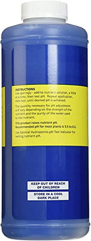 General Hydroponics pH Up Liquid Premium logo closeup conveys reliable quality.