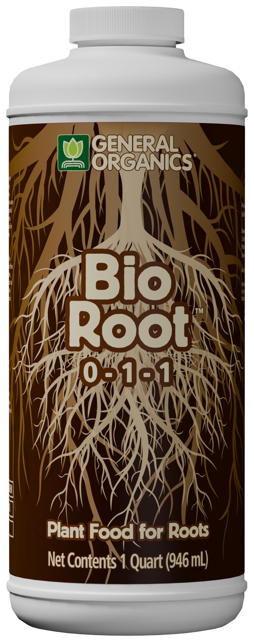General Organics BioRoot bottle pour promotes easy root nutrition.