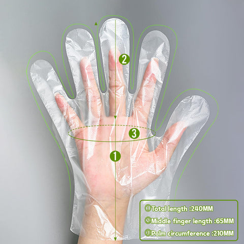 GeneralCARE latex-free, powder-free gloves protect sensitive skin during food preparation.