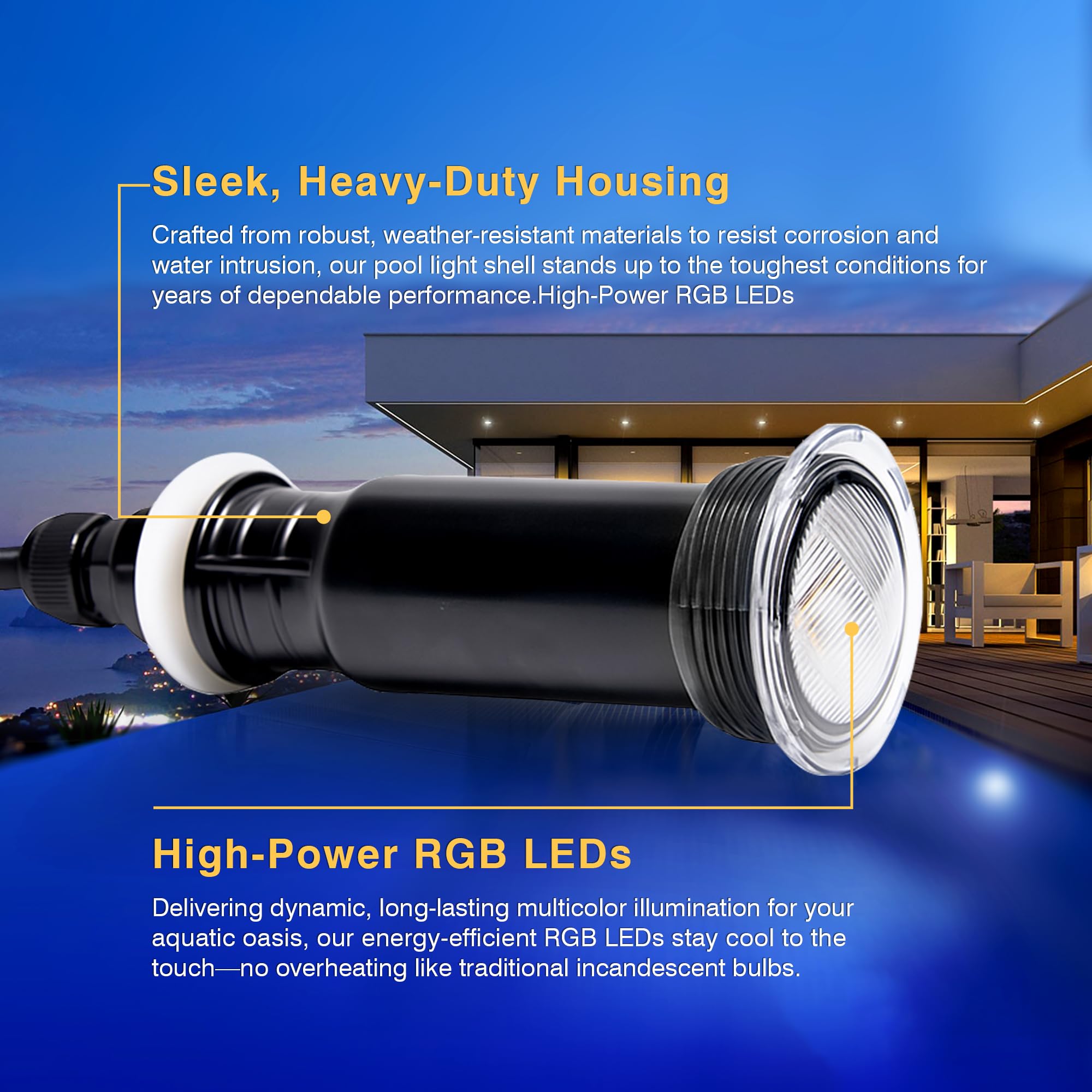 Generalman IP68 sealed housing for water resistance during use
