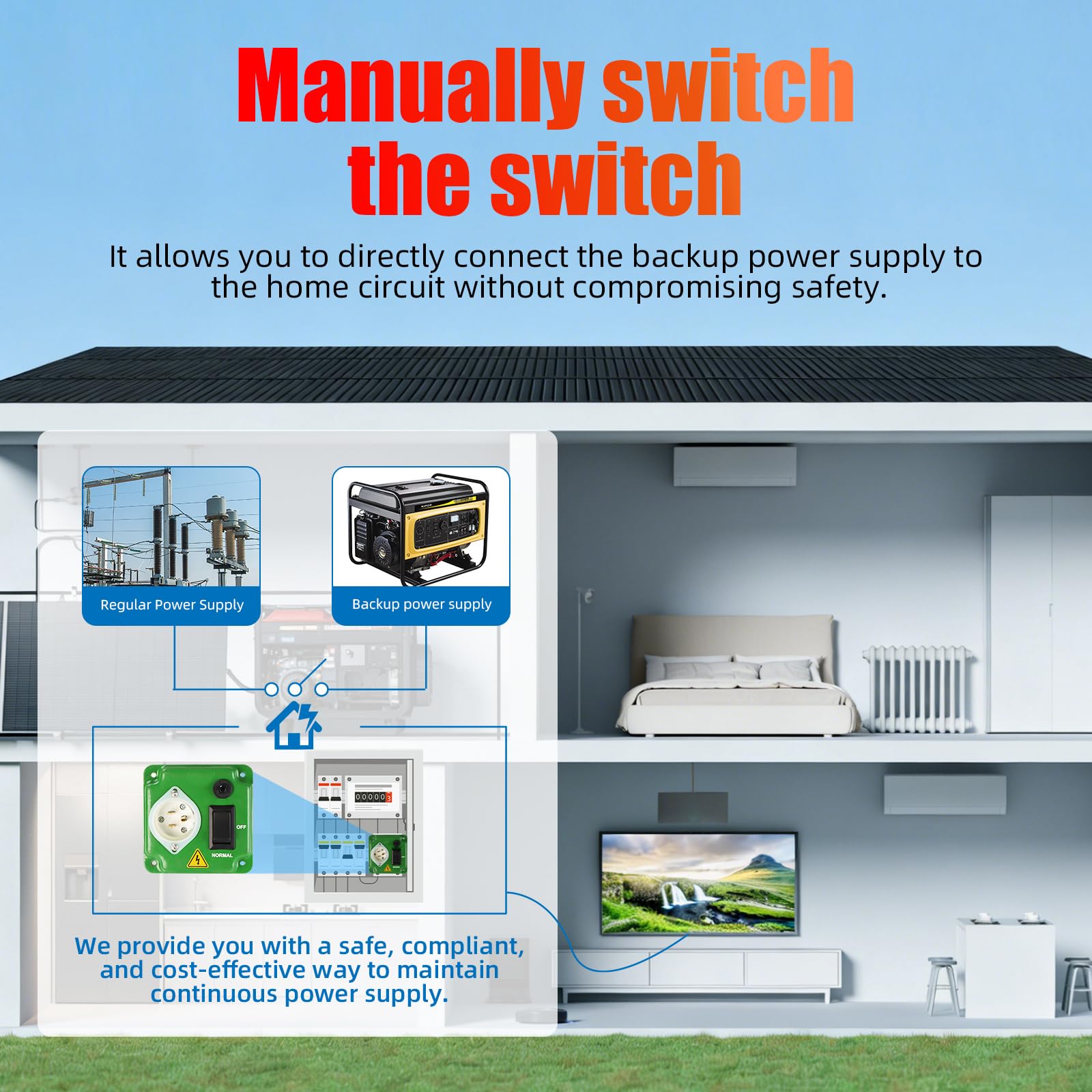 Budget-friendly generator transfer switch for home, RV, and small backup setups.
