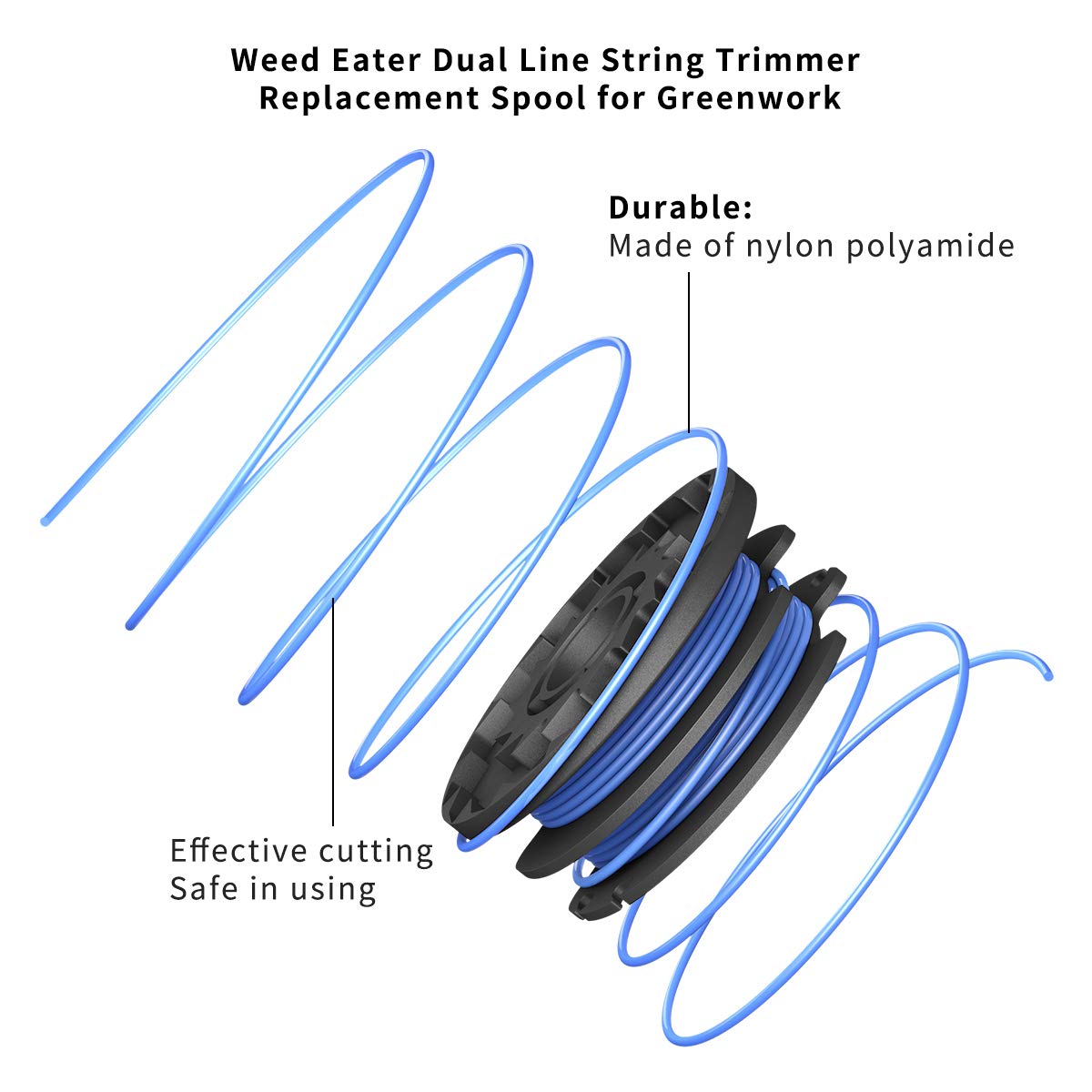 Generep spool compatible with Greenworks 21212 and 21272 models