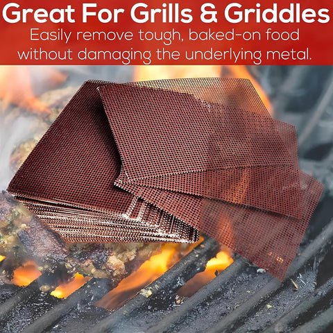 Generic grill screen easy rinse no clog design for fast cleaning.