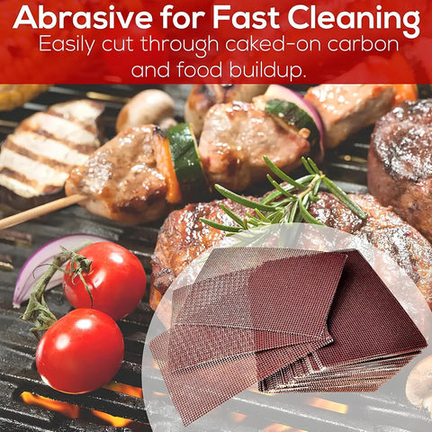 Generic 100-pack rayon mesh grill screen for durable surface scrubbing.