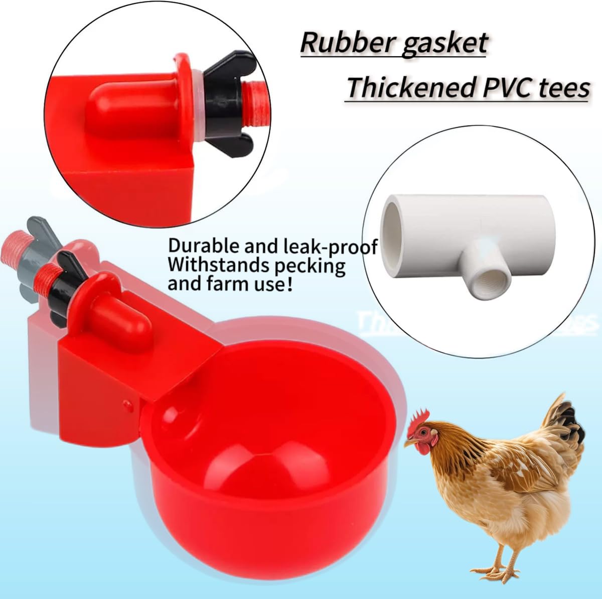 Generic 1/2-inch PVC tee fittings for easy DIY plumbing.