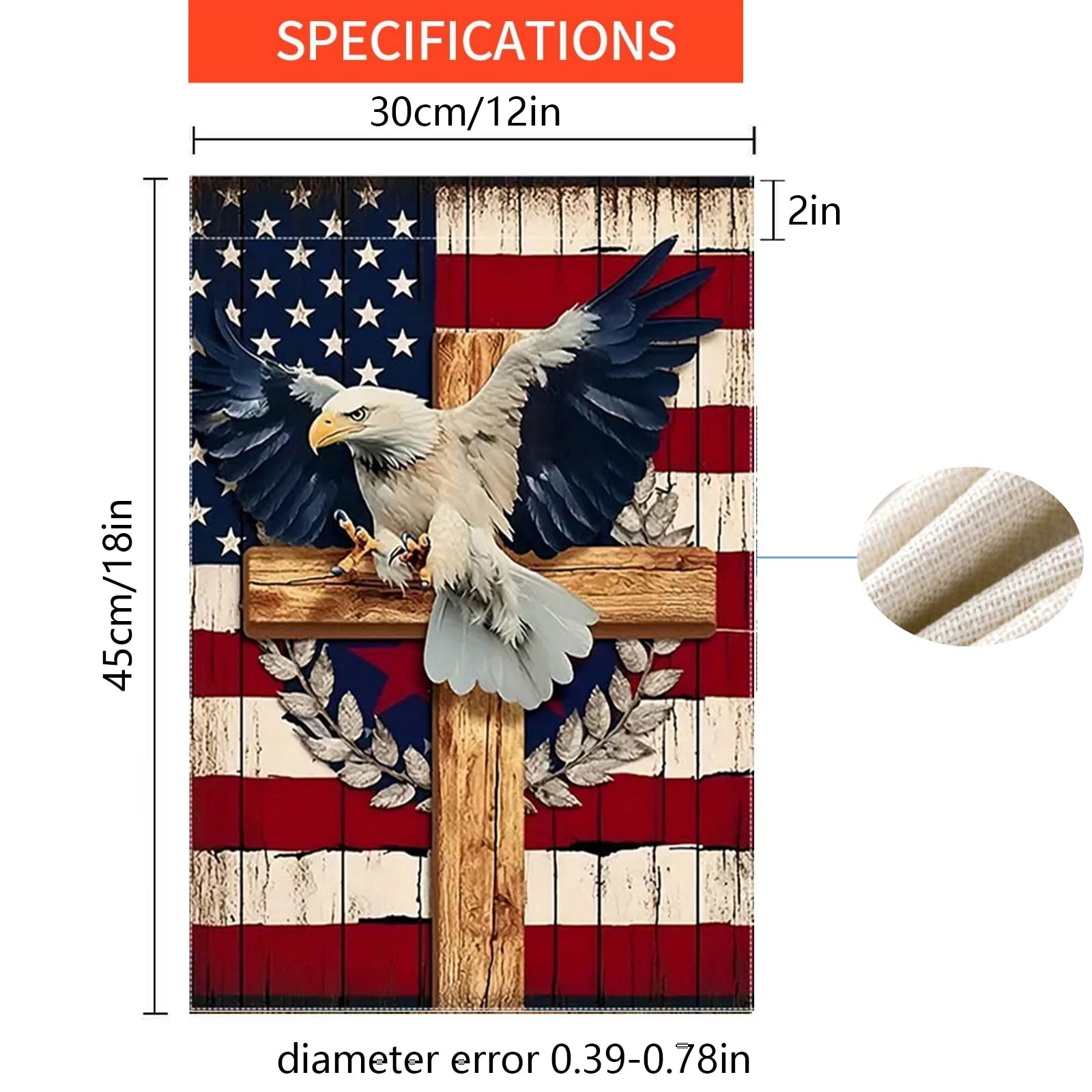 Generic 12x18 garden flag fits standard flag poles