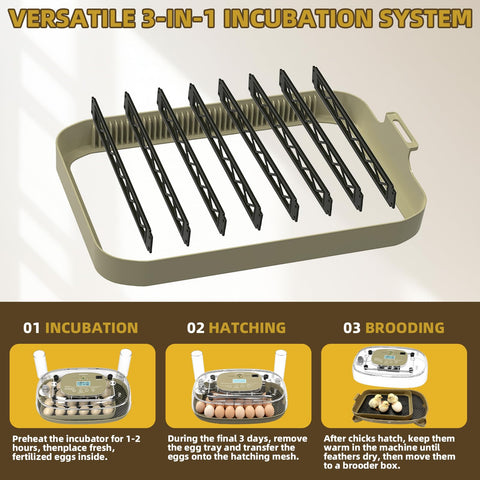 Generic incubator alerts and sensors support reliable climate stability.