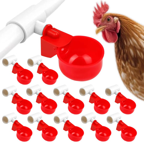 Generic 24-pack waterer cups kit for hands-free flock hydration.