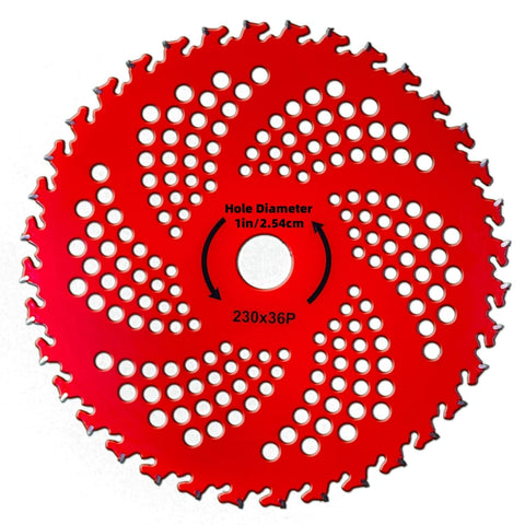 Generic 2-pack 9-inch carbide brush cutter blades ready for quick yard maintenance