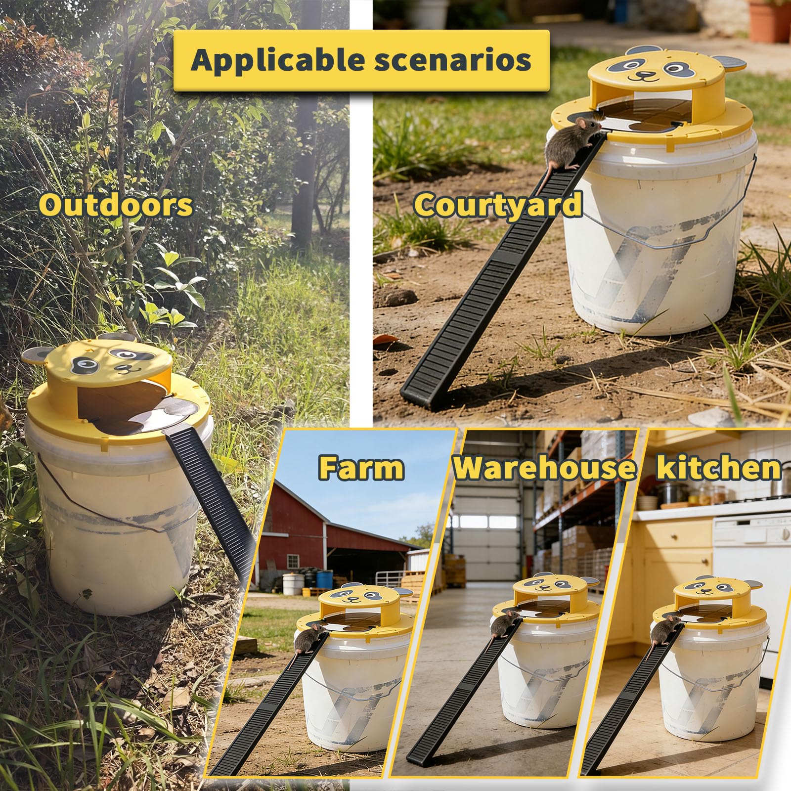 Generic 5-gallon bucket compatibility option highlights scalable setup.
