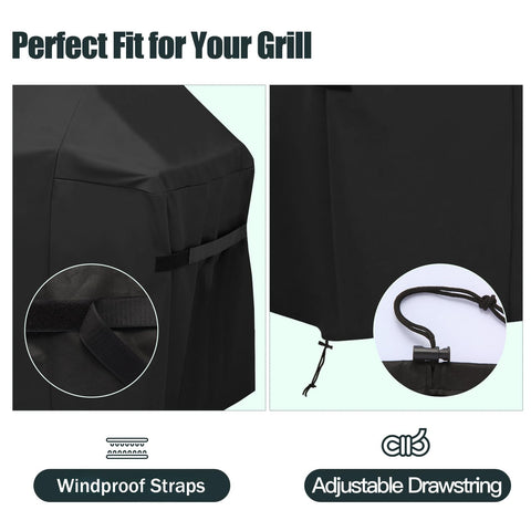 Generic 600D fabric grill cover delivers durable protection for outdoor use