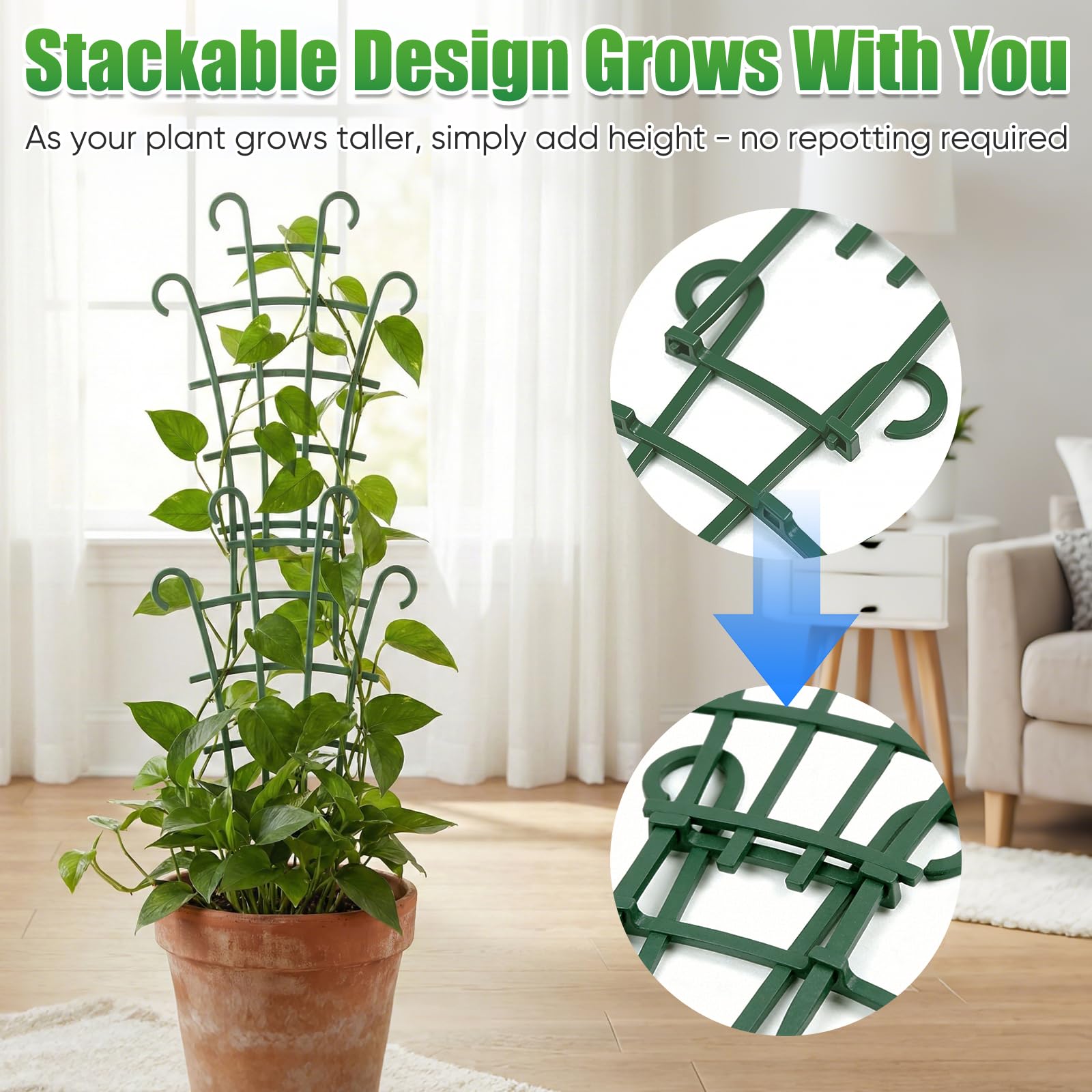 Generic 6Pcs Indoor Small Trellis outdoor-use example demonstrates versatile placement for containers.