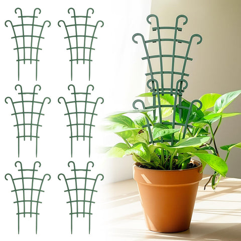 Generic 6Pcs Indoor Small Trellis side view demonstrates sturdy plant support for climbing vines.