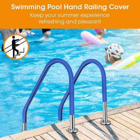 Generic 1.75-1.9 inch adjustable cover suits standard pool rails securely.