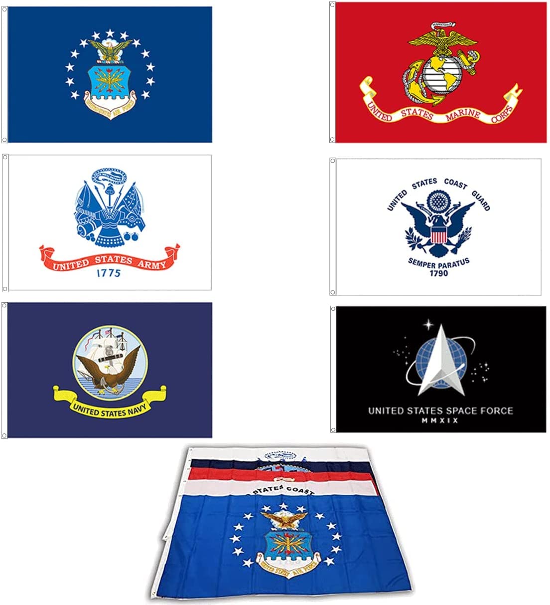 Generic air force flag 3x5 banner for durable outdoor display.