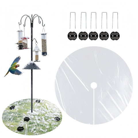 Generic round 47.24-inch bird seed catcher mat protecting your lawn from spills