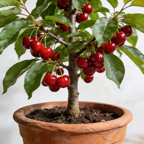 Generic Bonsai harvest-ready fruit sprouts hint at seasonal yields.