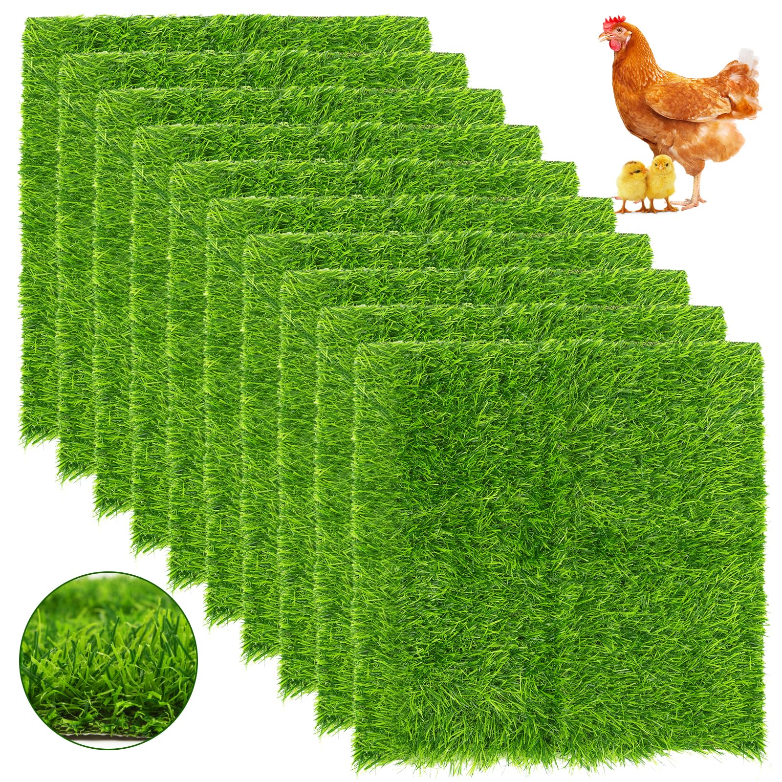 Generic chicken nesting pads 12x12 inch in coop for clean eggs
