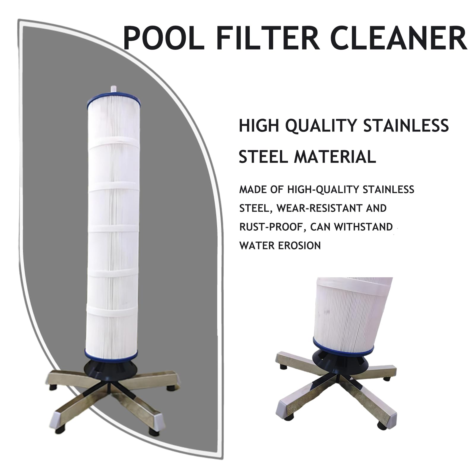 Generic Cleaning Tool anti-slip base keeps the unit secure on wet surfaces.